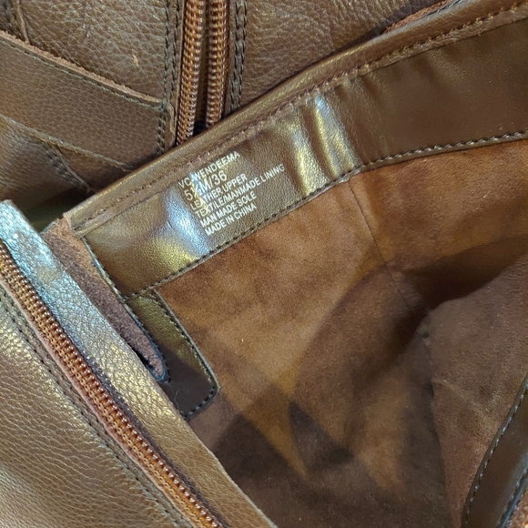 Vince Camuto Wendeema Women's Leather Moto Boot Harness Mid-Calf Size 5 1/2 M - Picture 4 of 10